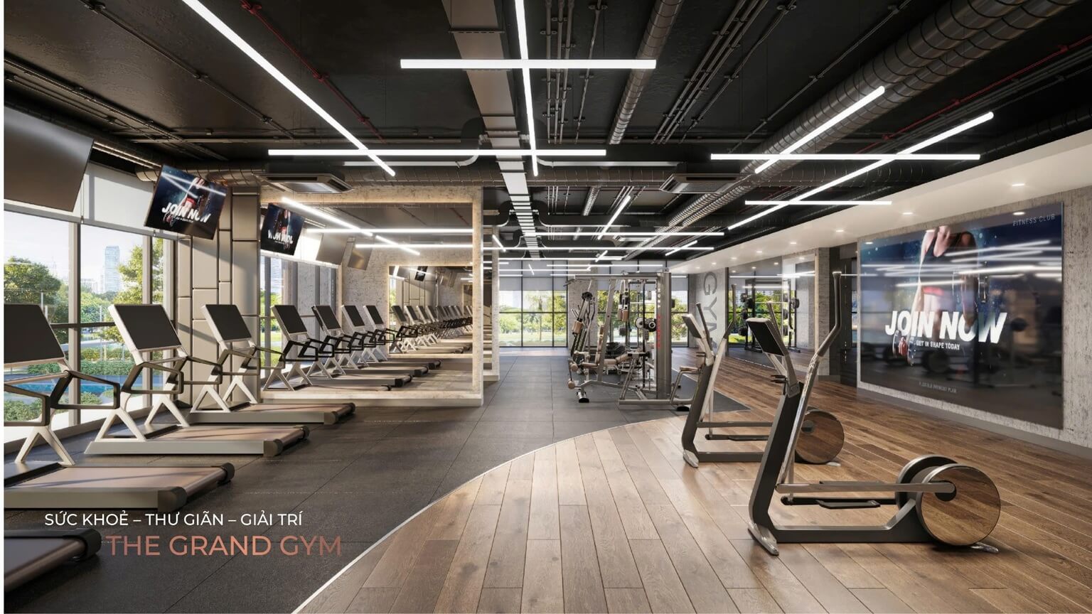 Khu vực Gym capital Square