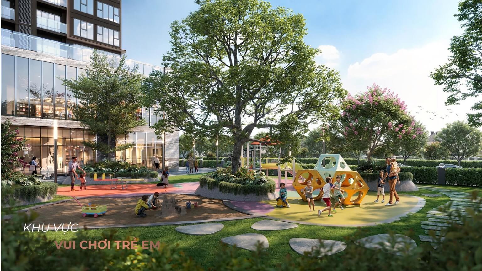 Khu vui chơi trẻ em căn hộ Capital Square Đà Nẵng - an toàn hiện đại
