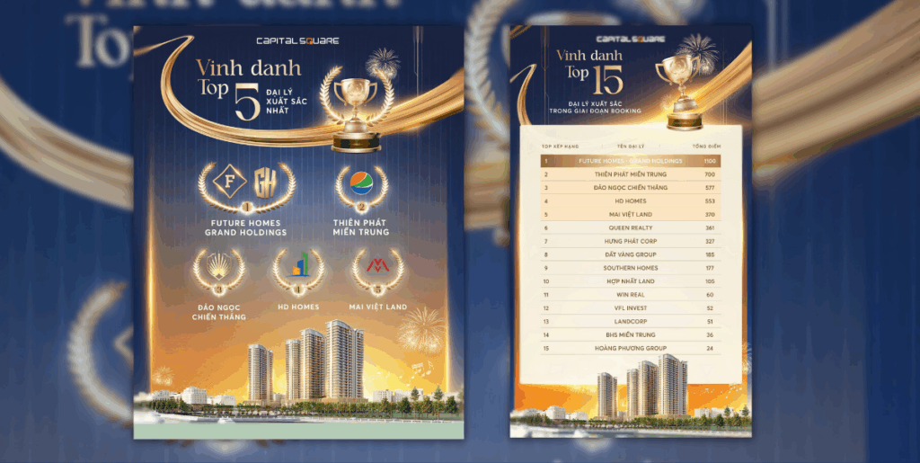 Top 3 đại lý xuất sắc Capital Square