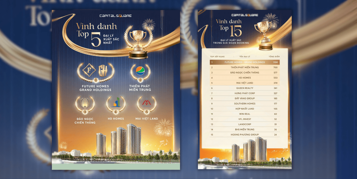 Top 3 đại lý xuất sắc Capital Square