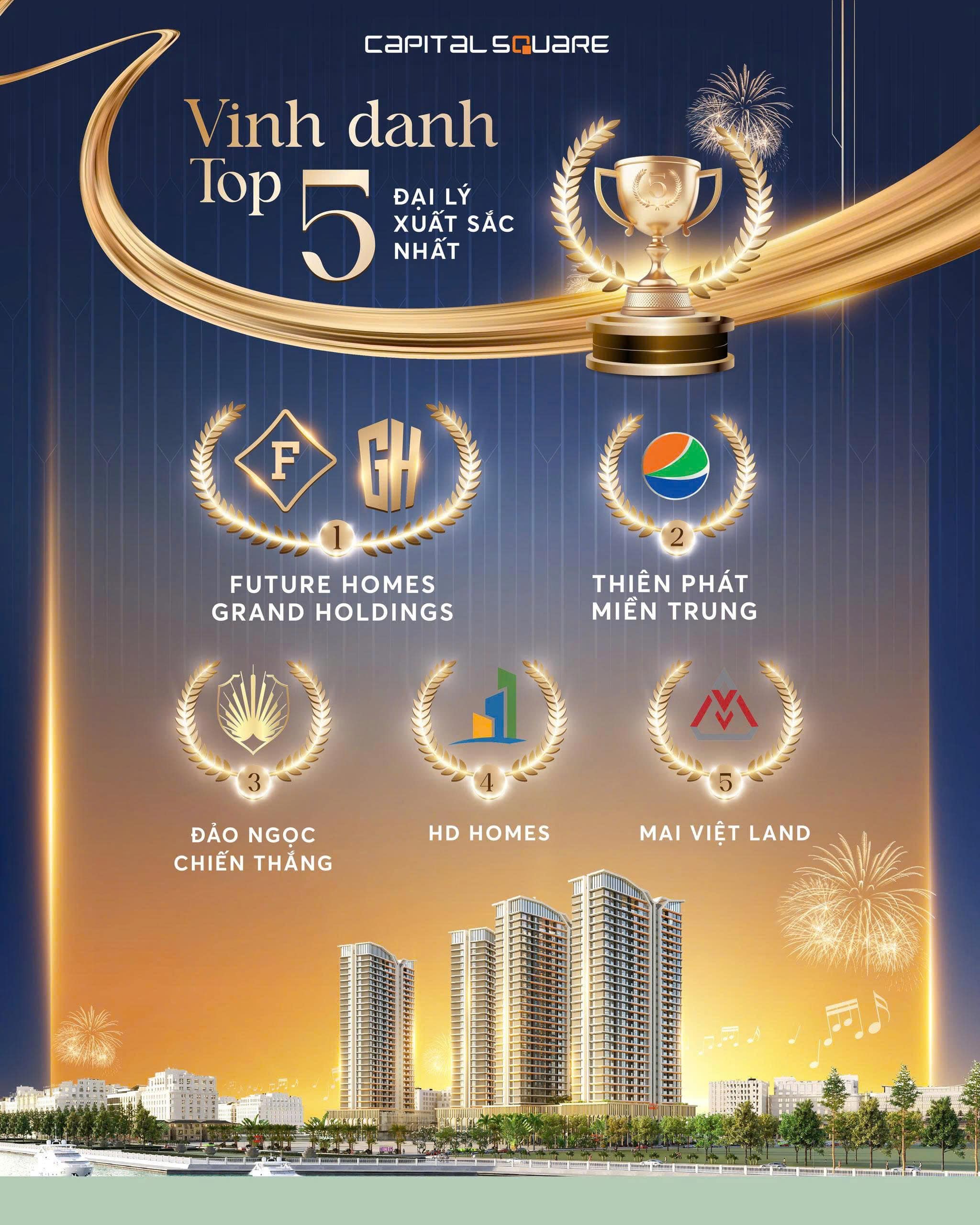 Top 3 đại lý xuất sắc Capital Square