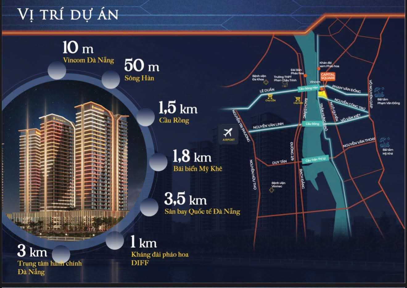 Mặt bằng & Thiết kế căn hộ Capital Square: Mua chung cư 2 phòng đà nẵng