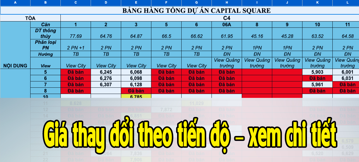 giá giai đoạn 1 capital square 2 - moi nhat