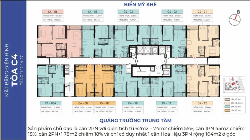 mặt bằng căn hộ đà nẵng